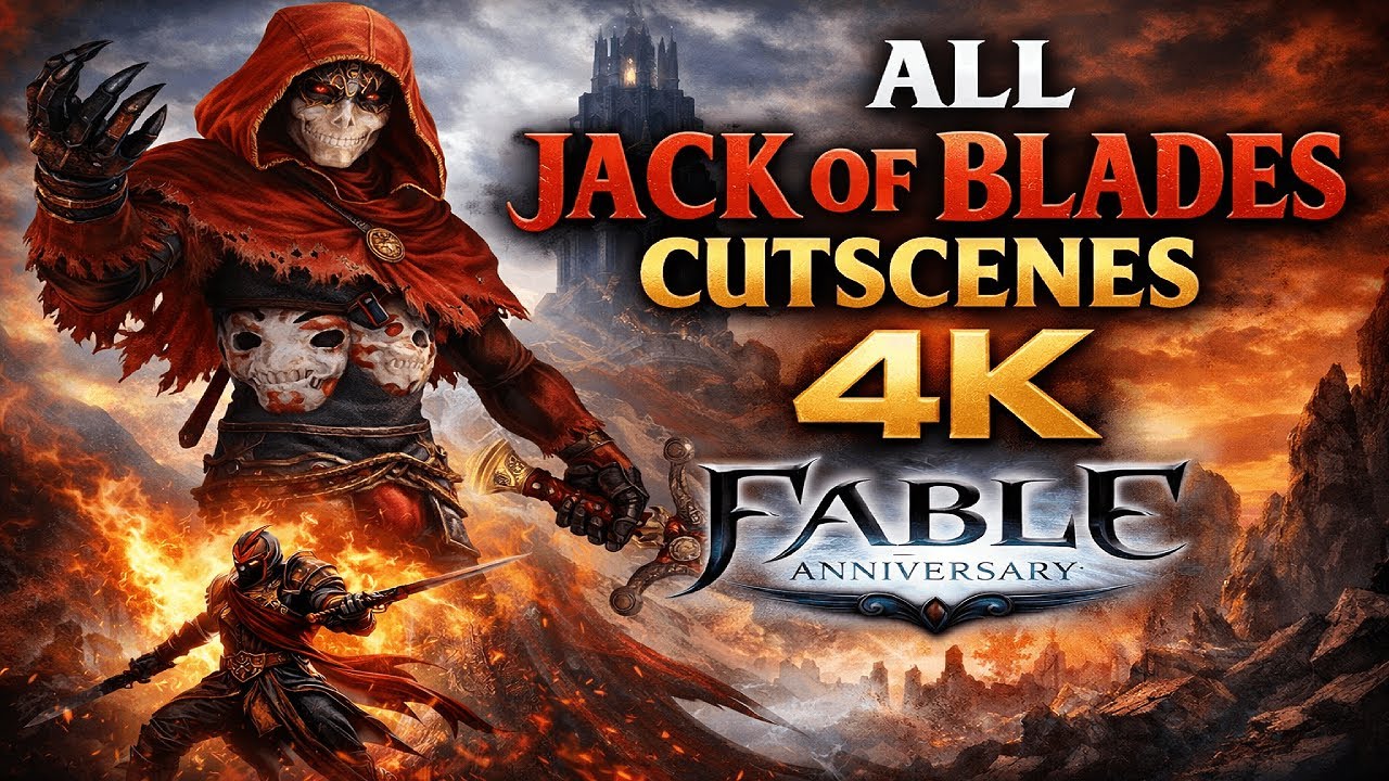 All Jack of Blades Cutscenes in 4K – Fable Anniversary | Full Story Cinematics