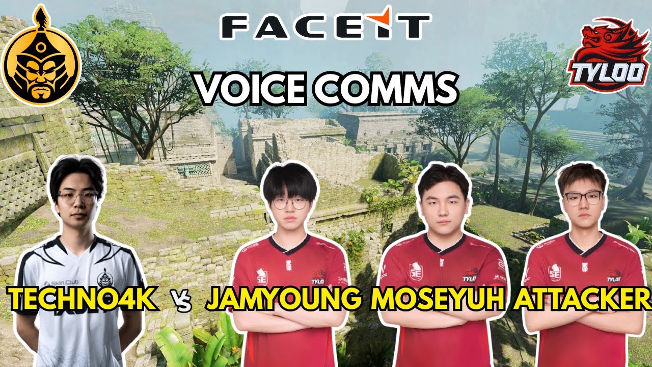 Techno4K POV vs JamYoung, Moseyuh, Attacker + VOICE COMMS (23/6/17) CS2 FACEIT EU - July 24th 2025
