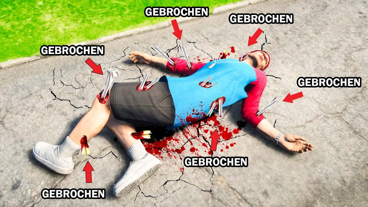 ich BRECHE mir alle KNOCHEN in GTA 5 RP!