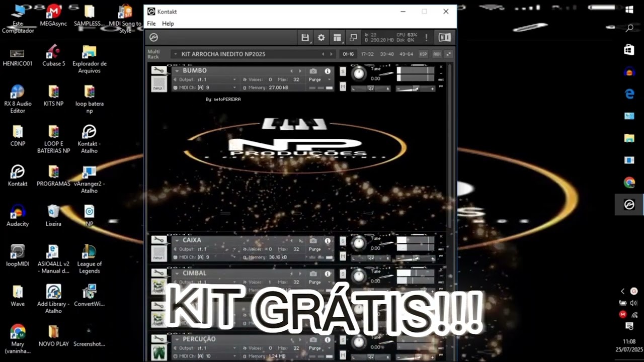 KIT KONTAKT, GRÁTIS,NP!