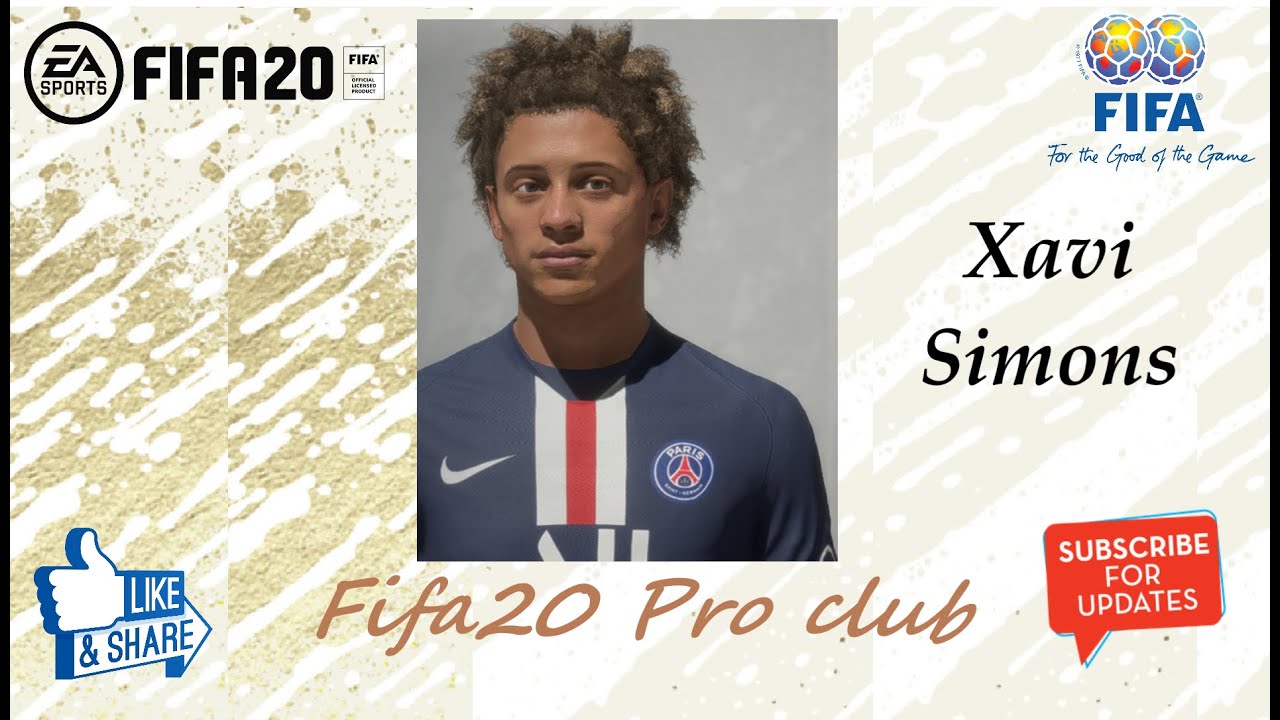 FIFA 20 Xavi Simons Look alike in PSG // Fifa20 Pro club // Re upload