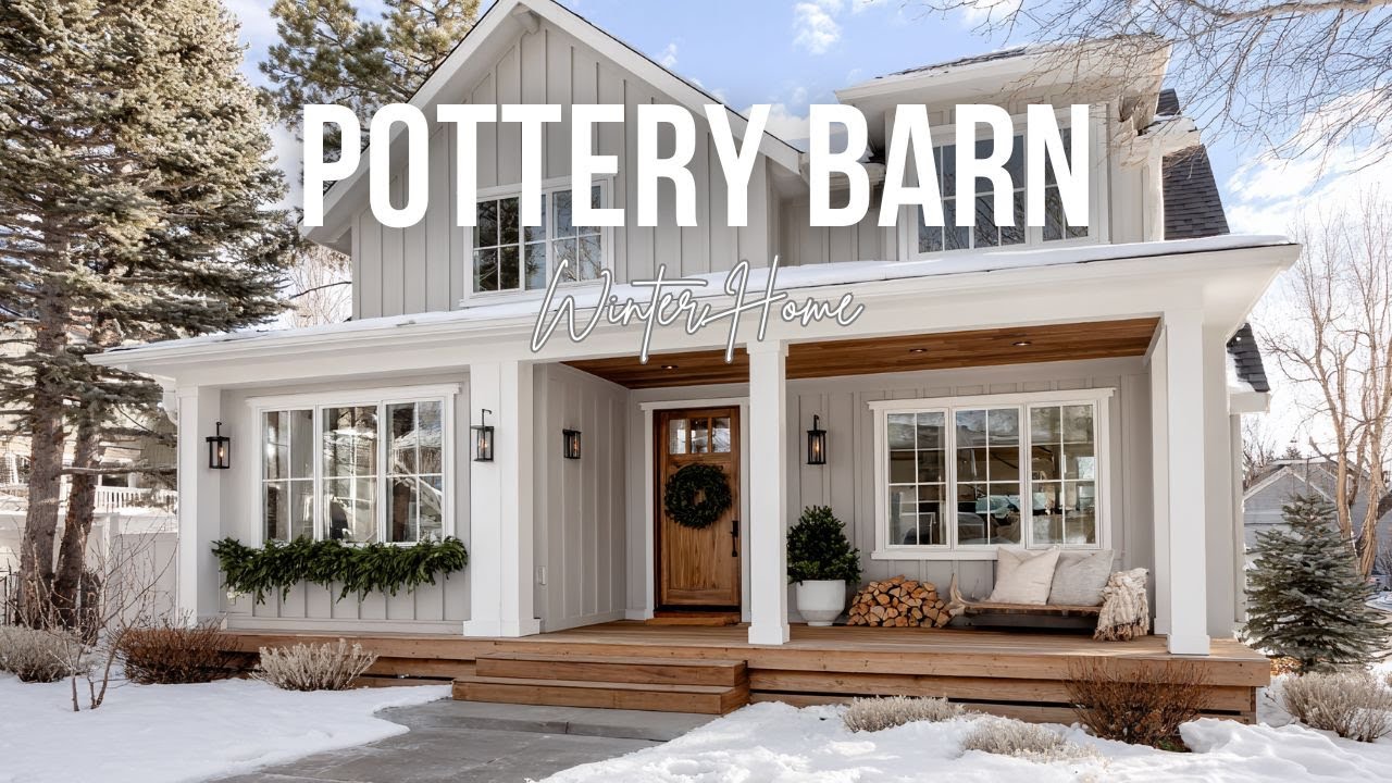 Pottery Barn Inspired Winter Home Style Featuring Knits, Wood, and Gentle Warmth