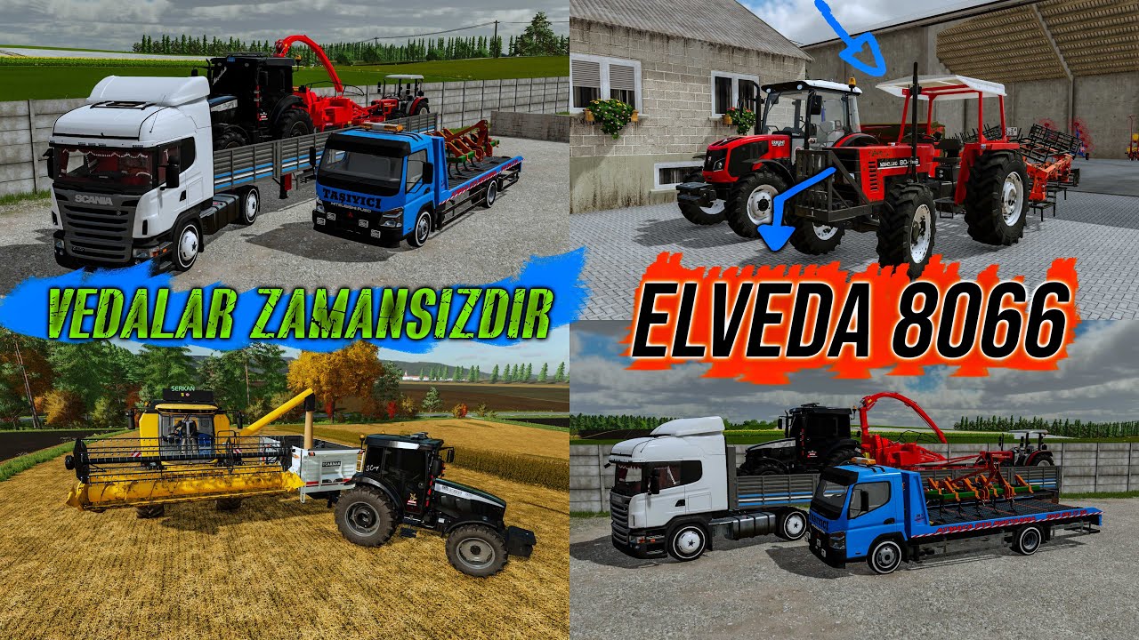 MODİFİYELİ TÜMOSAN 9115 VE NH 7066S TRAKTÖRÜM GELDİ! |FASULYE HASADI |YENİ SİLAJ MAKİNASI! VE PULLUK