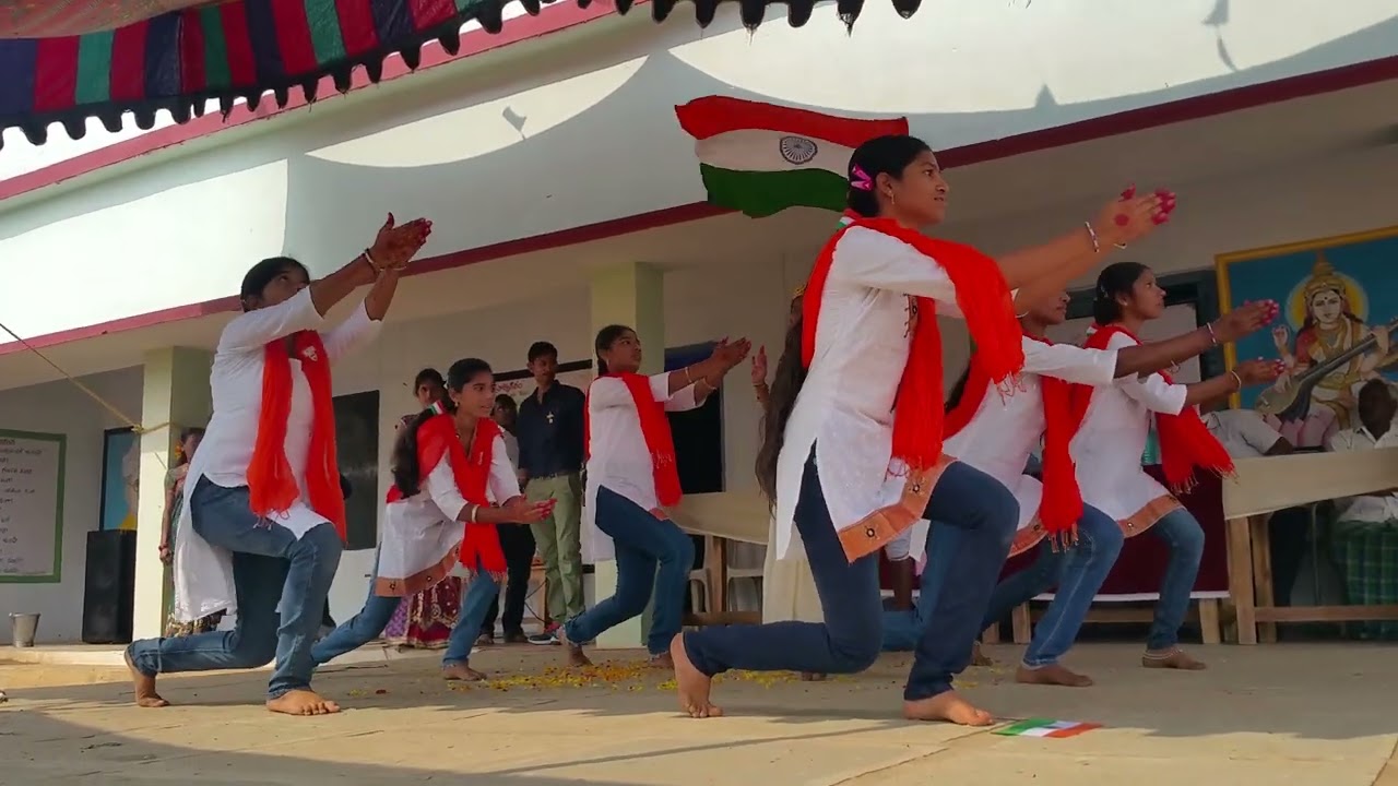 Vandematharam dance by ZPHS Gollabuddaram 