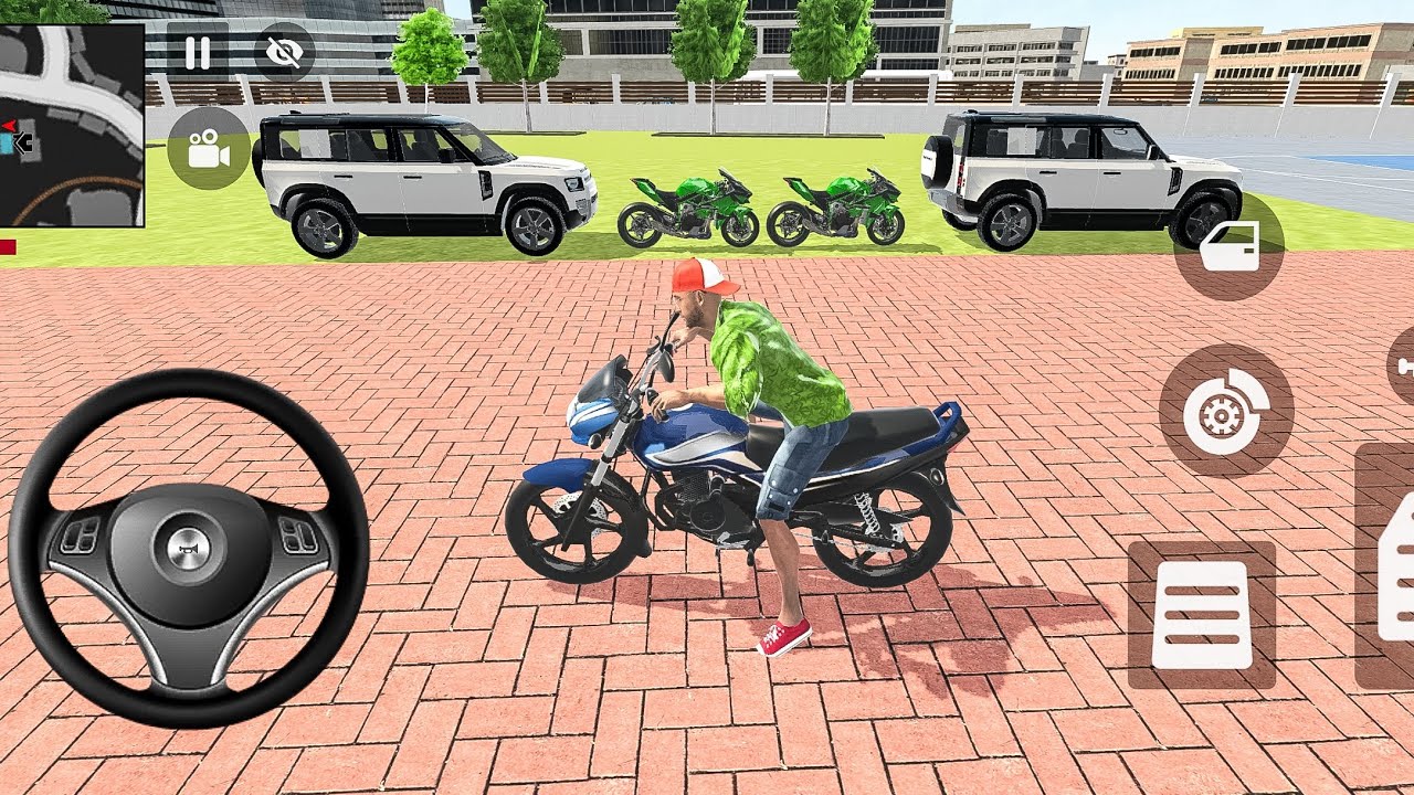 🎮 Franklin order by 2️⃣ Jeep 🚙 2️⃣ kamasaki supar Bike indian theft auto simulator