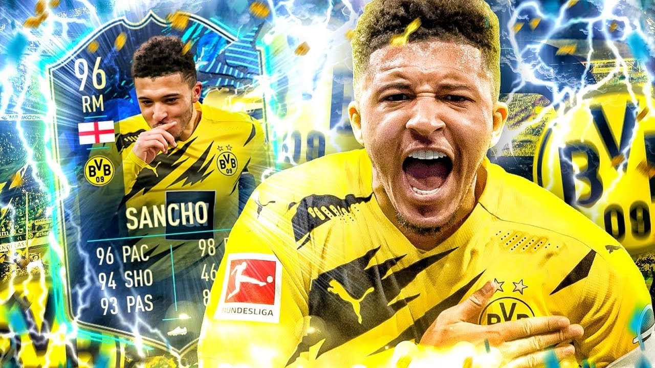 FIFA 21 : 96 JADON SANCHO TOTS Squad Builder Battle 😱🔥