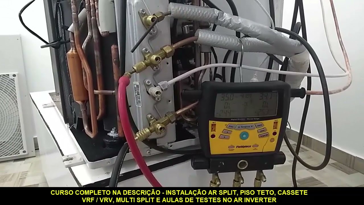 RECOLHER O GÁS AR CONDICIONADO MULTI SPLIT PASSO A PASSO