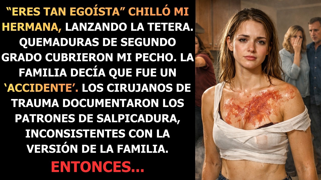 Mi hermana me lanzó agua hirviendo cuando me negué a pagar su hipoteca  La unidad de quemados…