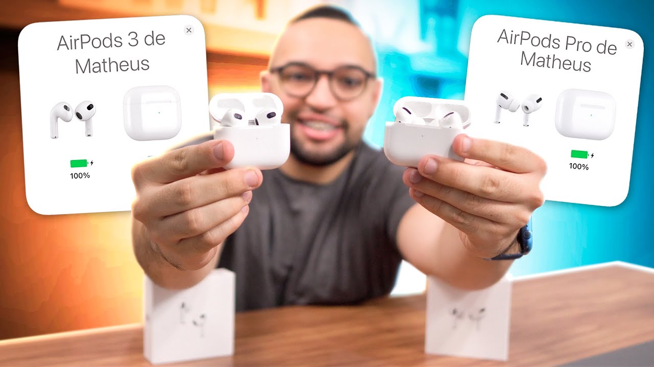 AIRPODS 3 vs AIRPODS PRO | qual é MELHOR pra você? COMPARATIVO!
