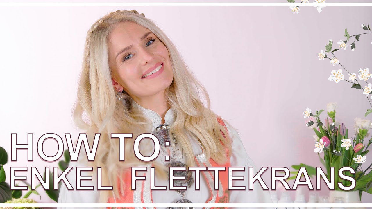 Enkel flettekrans I H&aring;rtips fra Define