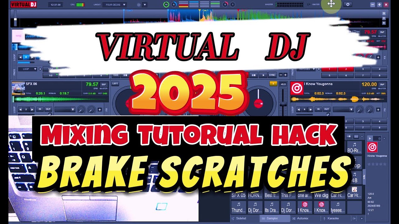 🆕Virtual Dj 2025 Keyboard Mixing On Laptop Hack (Brake Scratching)🔥