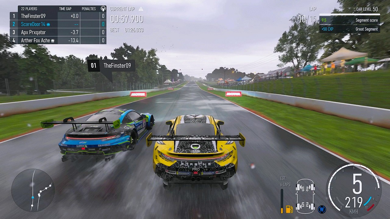 Heavy Rain At Road Atlanta Made For An Epic Battle in Forza Motorsport