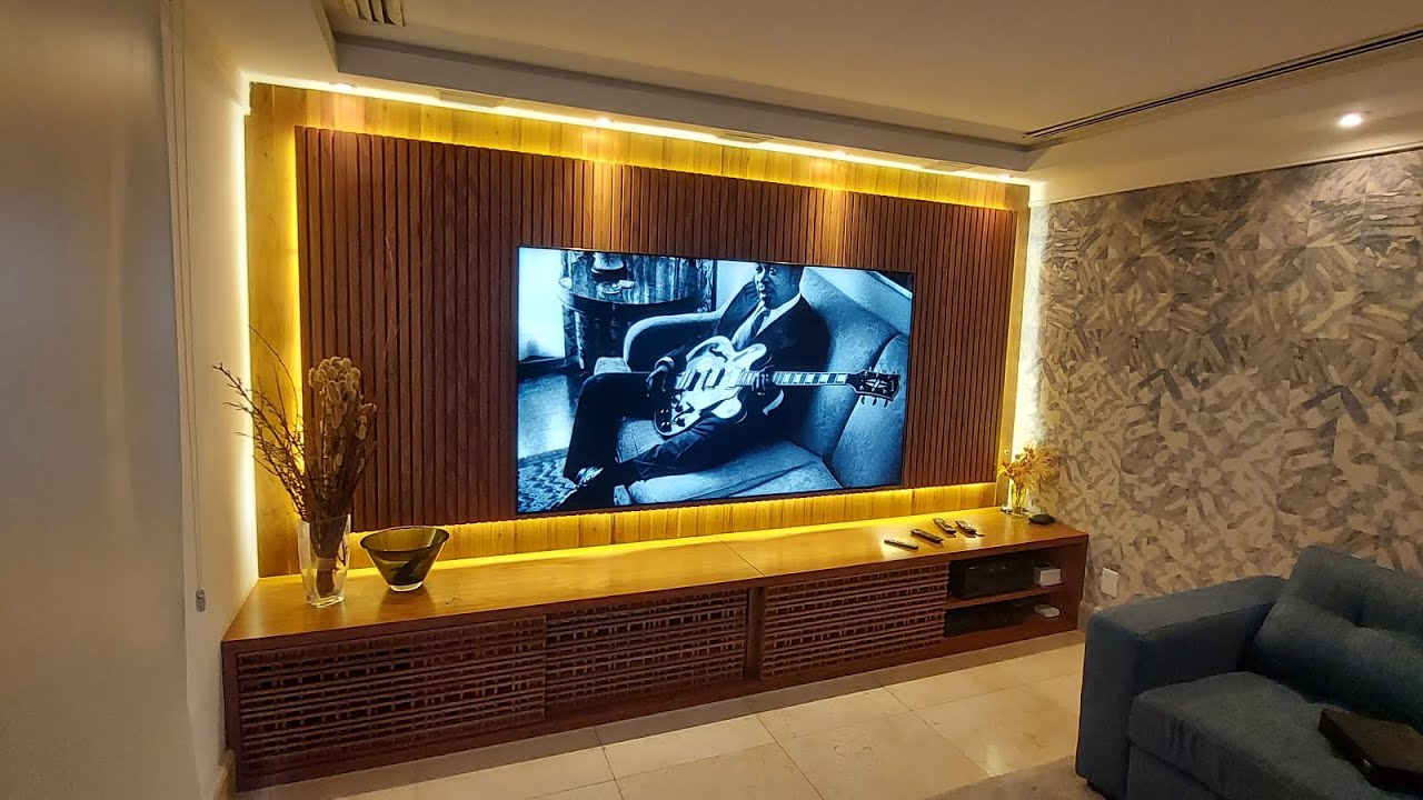 Home theater 5.1 com zona 2 e subwoofer dedicado, receiver Onkyo, caixas e subwoofers Polk audio