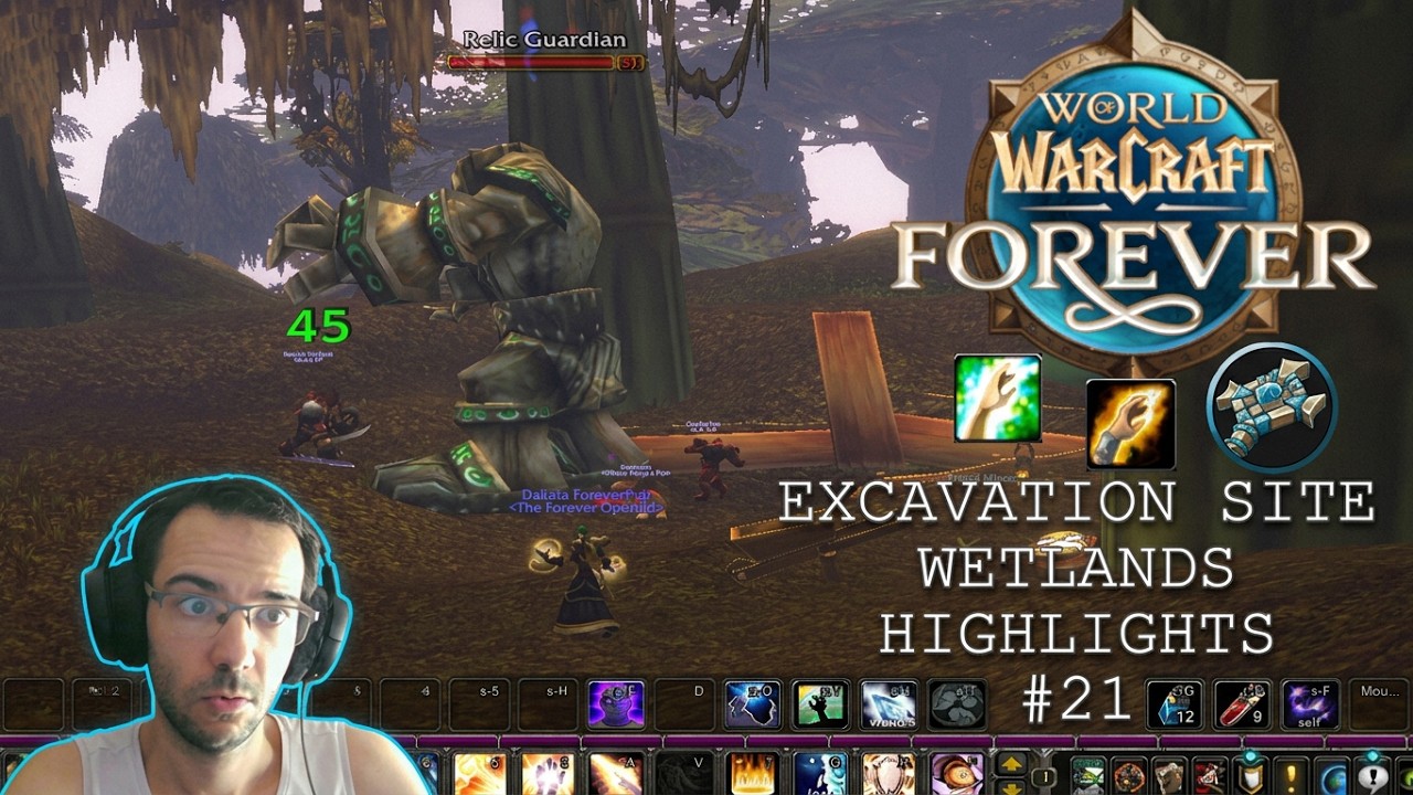 WoW Forever Beta #21 Место раскопок: Болотина (Новое подземелье) Геймплей за жреца: лучшие моменты