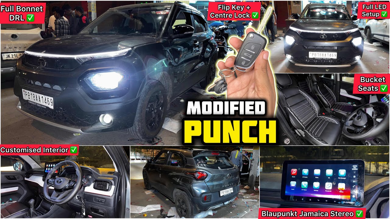 Tata Punch Pure Base to Top Modification With Price ✅ Tata Punch Pure Model Modified ✅