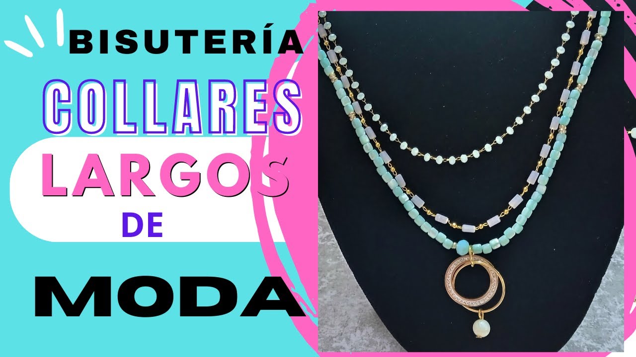 BISUTERÍA COLLARES  LARGOS DE MODA / NACAR