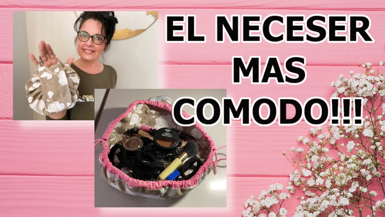 💅DIY - Como hacer un NECESER DE MAQUILLAJE CIRCULAR- FACIL Y MUY PRACTICO 😍😍