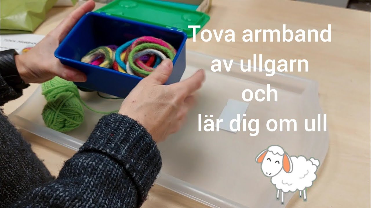 Tova armband och lär dig om ull