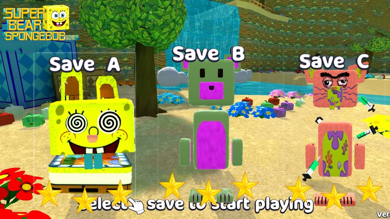 NEW SPONGEBOB HIVE BOSSES VS HERO BAAREN in Super Bear Adventure Gameplay Walkthrough