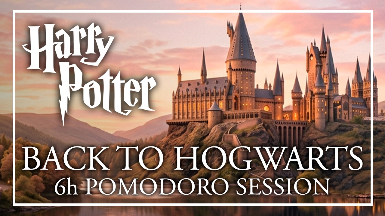 Back to Hogwarts 2026 🚂 6h Full Journey | Harry Potter Pomodoro