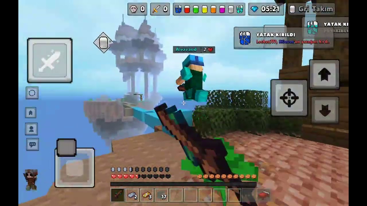 Bed wars oynadimmm oyun ismi block legends.