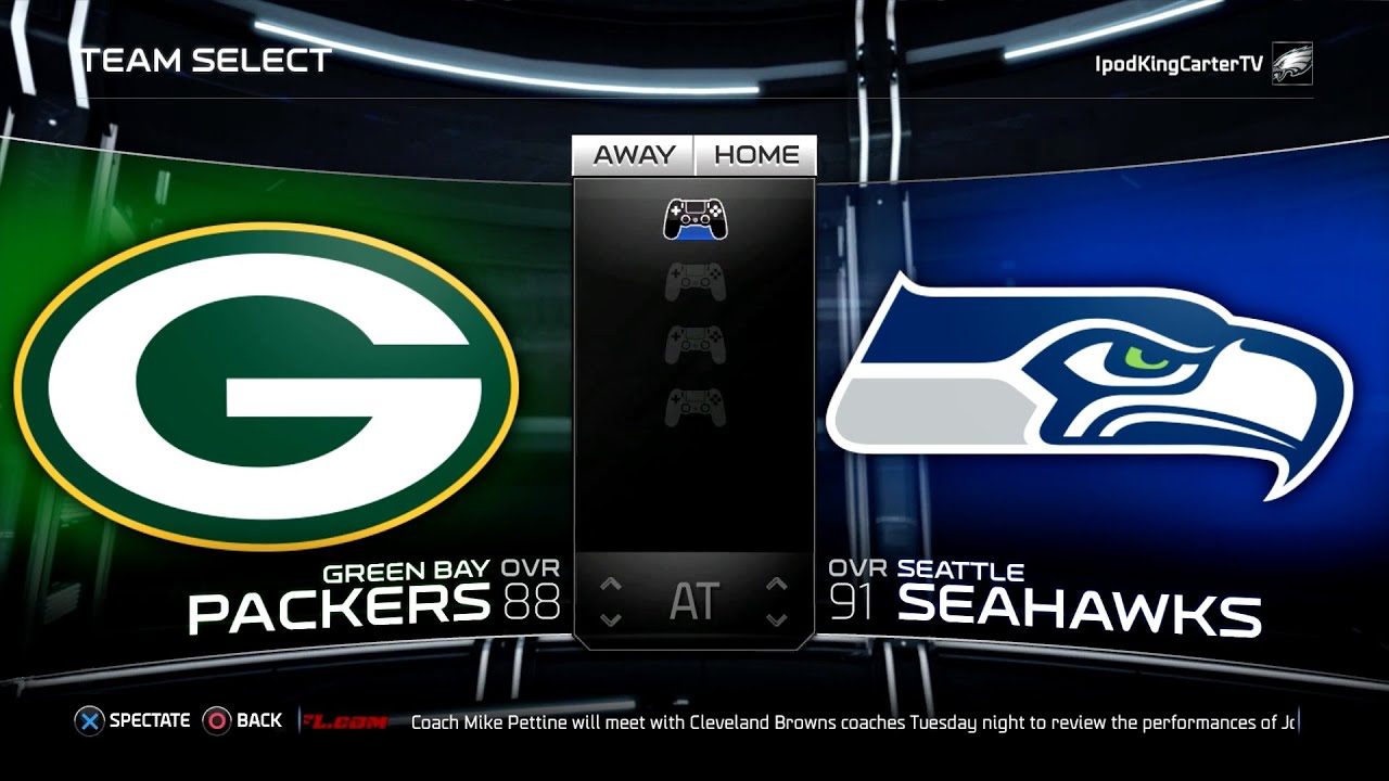 MADDEN NFL 15 PS4 Full Gameplay: Packers vs Seahawks - Week 1 NFL Regular Season Matchup Simulation