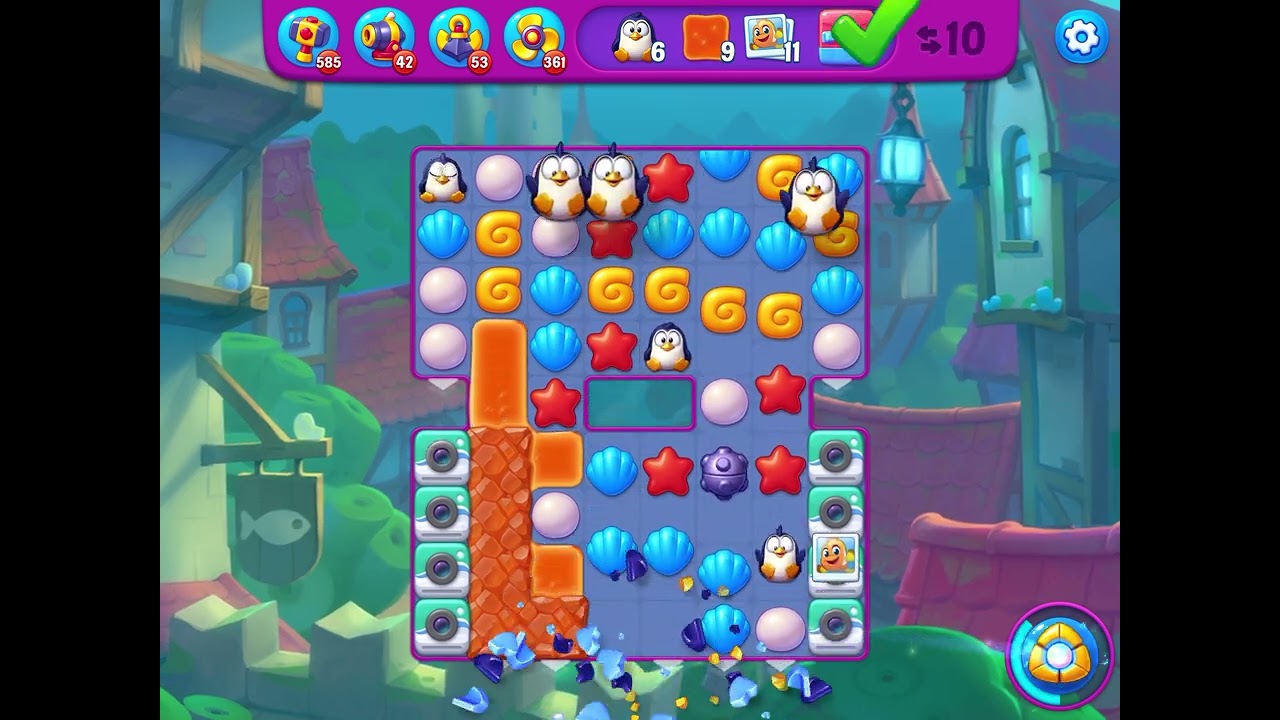 Fishdom Very Hard level 8419 no boosters フィッシュダム ベリーハード [Friend's]