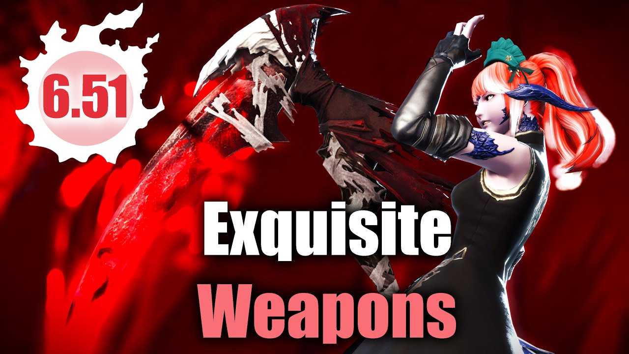 All Shiny Exquisite Weapons | Patch 6.51 | 4K/UHD