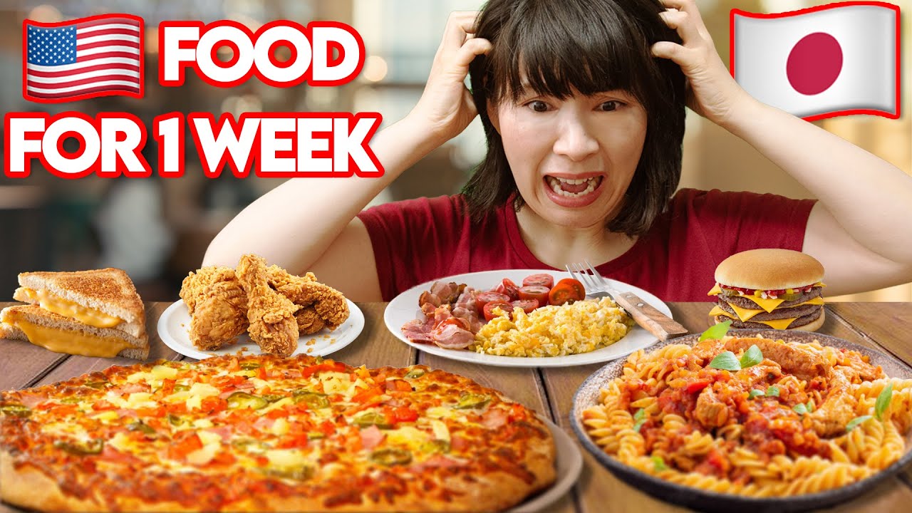 Japanese eats like an AMERICAN for a week!