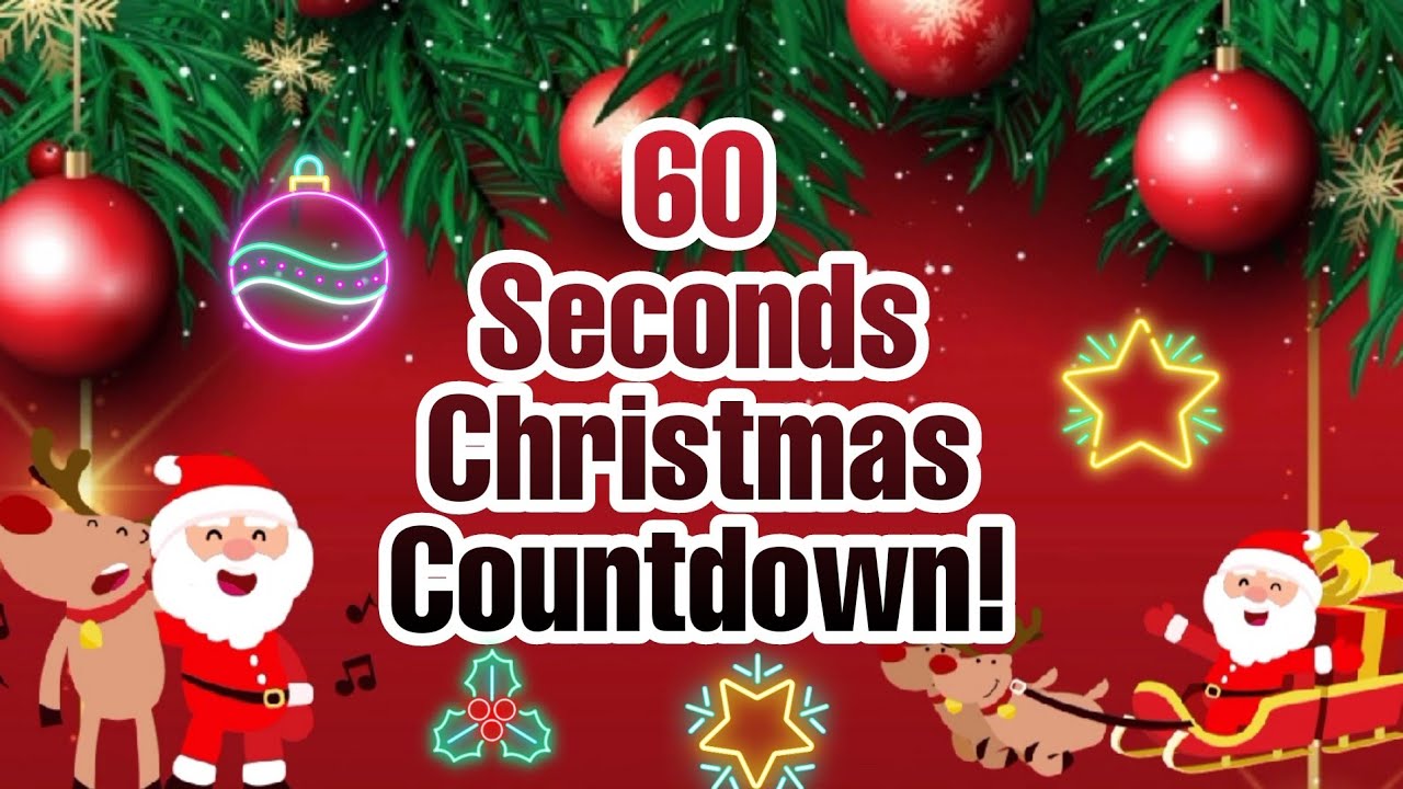 60 seconds countdown Merry Christmas #christmas #60seconds #countdown #jinglebells