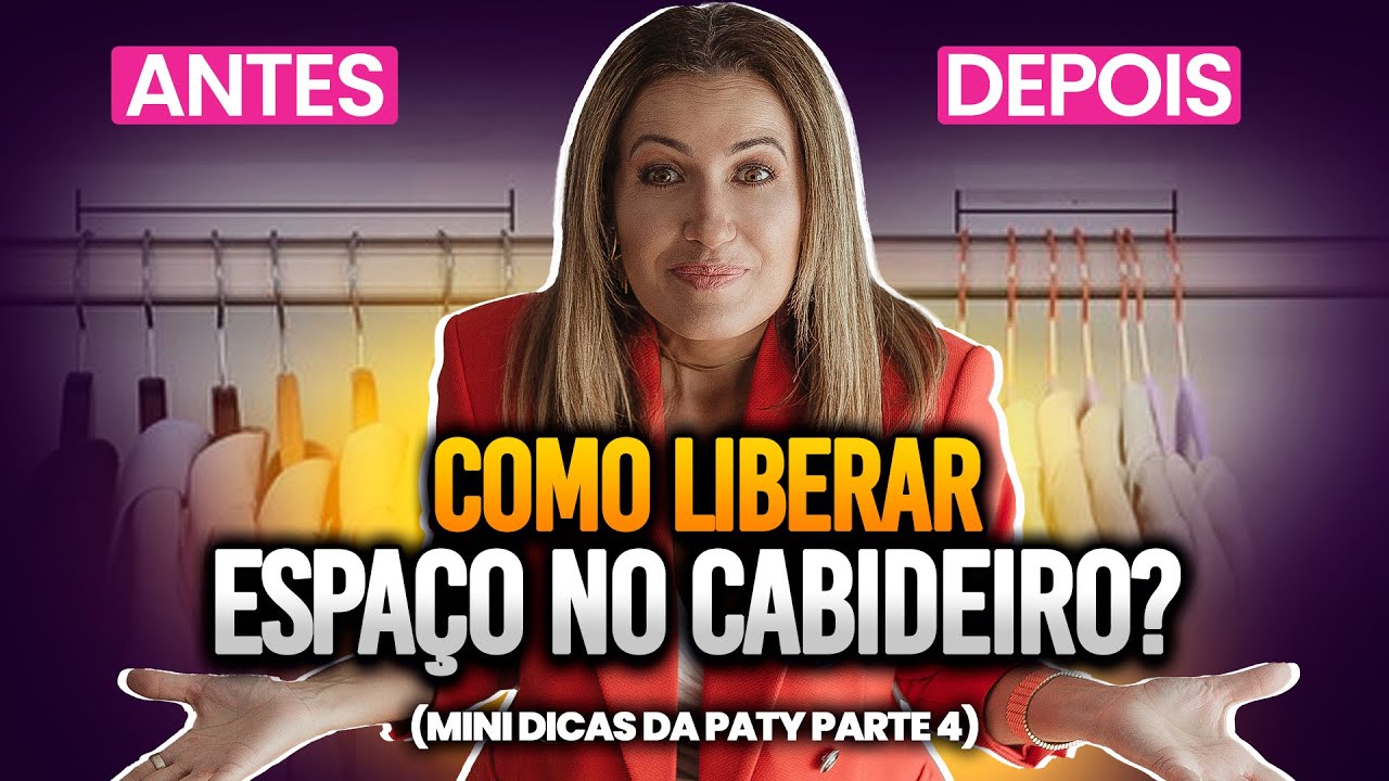 Com a organização, você consegue deixar espaço para as peças do dia a dia.