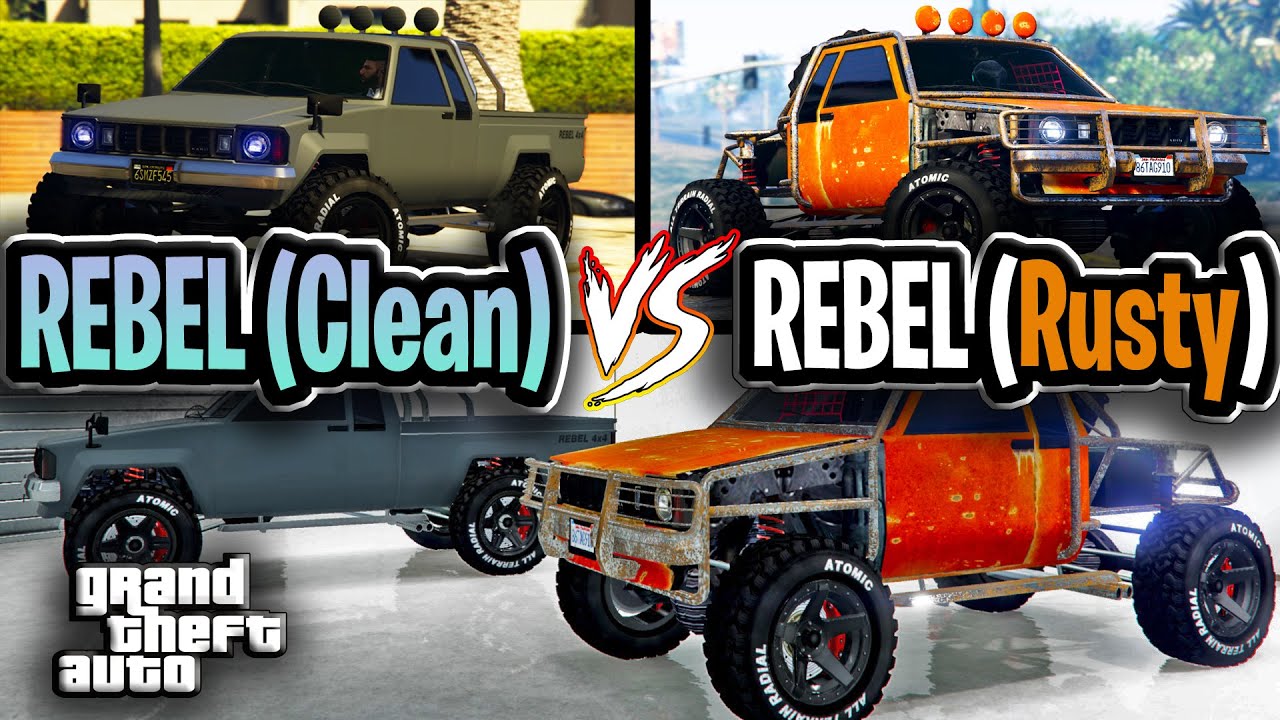 Rusty Rebel VS. Clean Rebel Which ONE TO BUY? Car Comparison - GTA 5 Online | Toyota Hilux | NEW 4X4