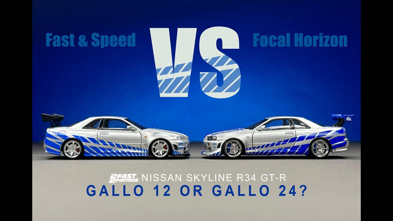 1/64 Fast & Furious Skyline VS Battle | Fast & Speed ​​VS Focal Horizon | R34 GT-R Брайана О'Коннера