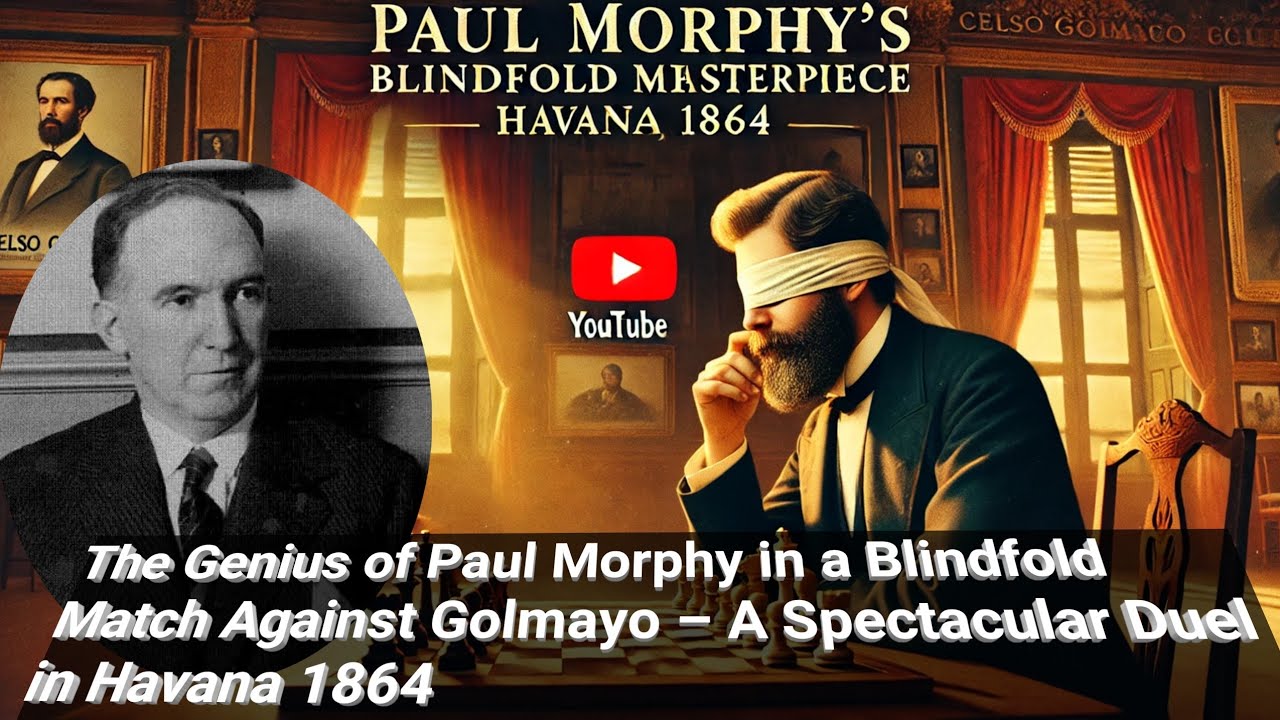 The Genius of Paul Morphy in a Blindfold Match Against Golmayo – A Spectacular Duel in Havana 1864