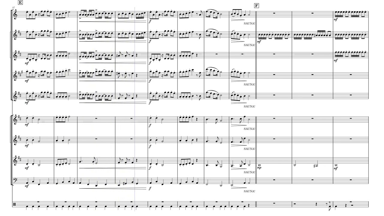 Bara Bada Bastu (KAJ) – Full Score for Wind Band | Sheet Music