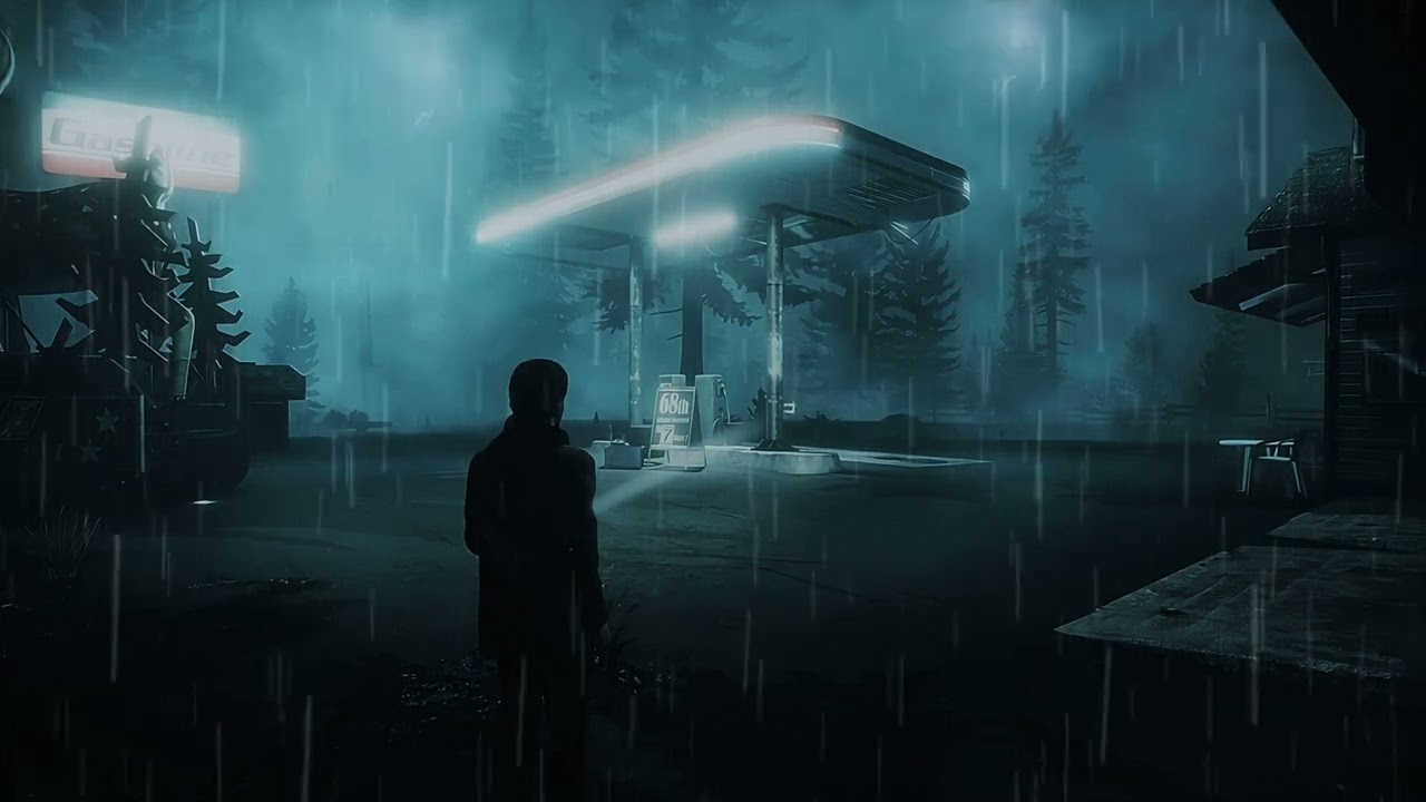  Alan Wake Calm Music Mix| Slowed + Rain | Ambient & Relaxing
