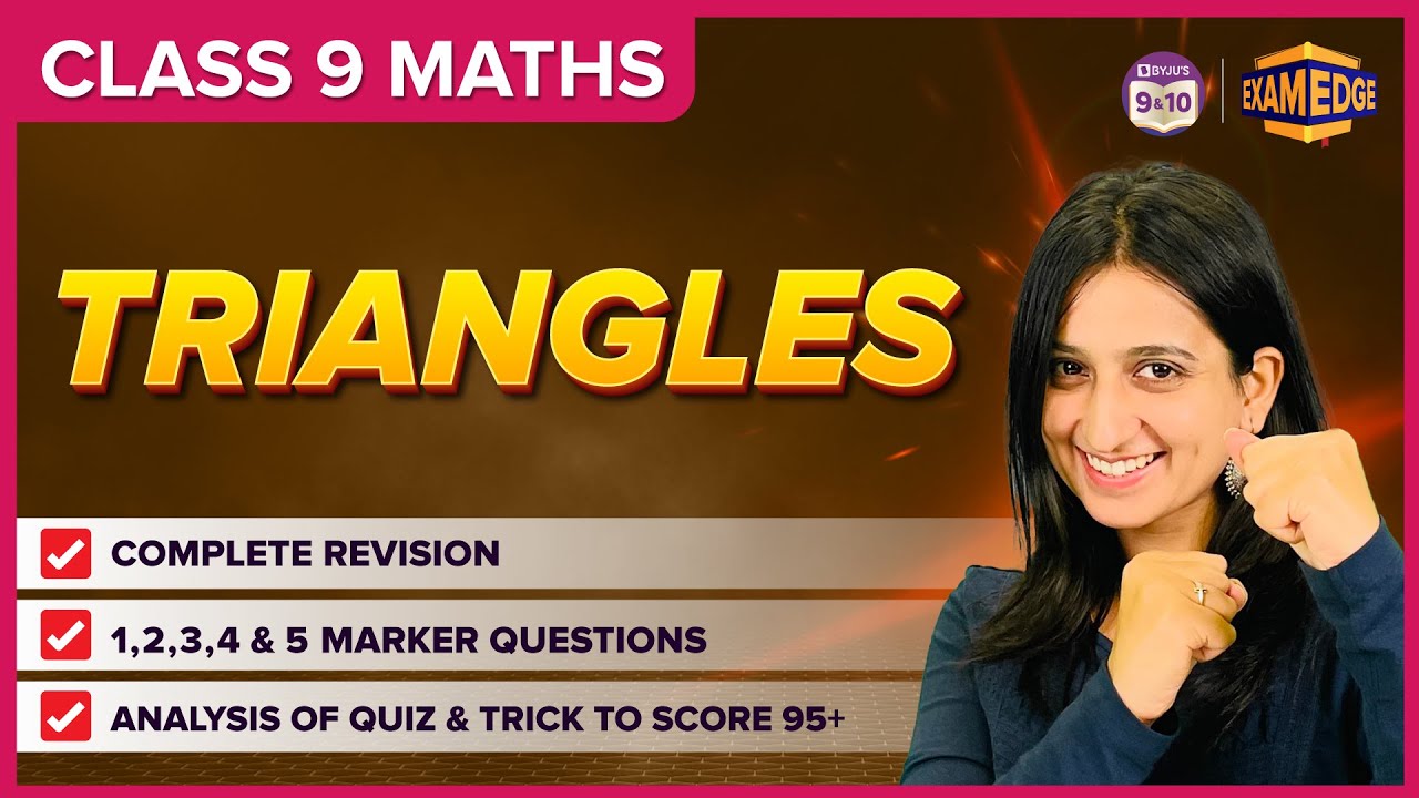 Exam Edge: Triangles | Concept and Important Questions | Class 9 Chapter 7 | Maths | BYJU'S