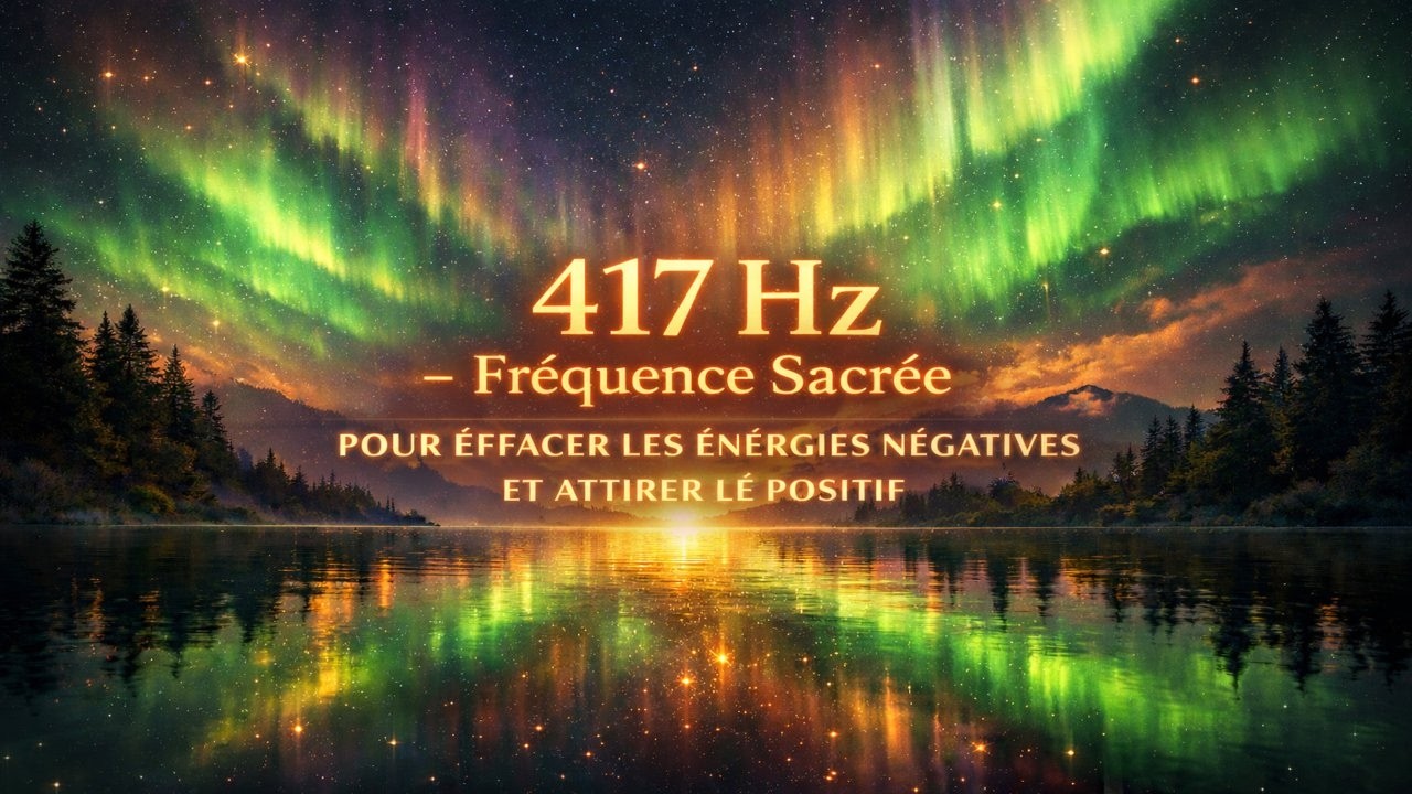 ✨ 417 Hz – Fréquence Sacrée pour Effacer les Énergies Négatives et Attirer le Positif