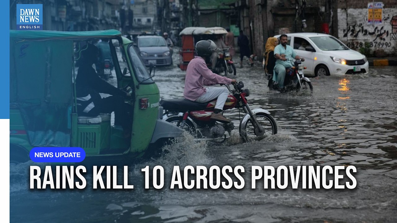 Death Toll Rises to 10 as Rains Batter KP, Punjab | Dawn News English