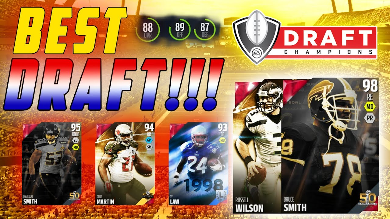 CRAZY 88 OVERALL DRAFT!!! MADDEN 16 DRAFT CHAMPIONS!!!