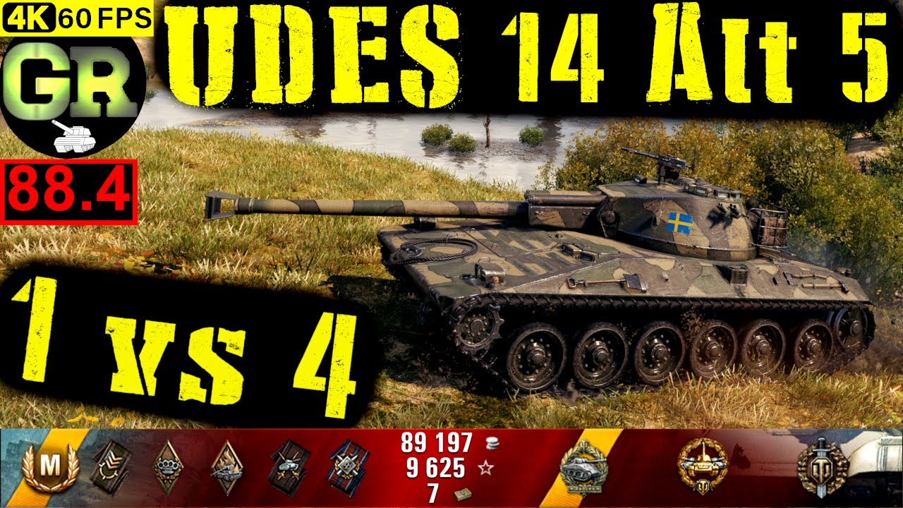 World of Tanks UDES 14 Alt 5 WoT Replay - 9 Kills 5.5K DMG(Patch 1.5.0)