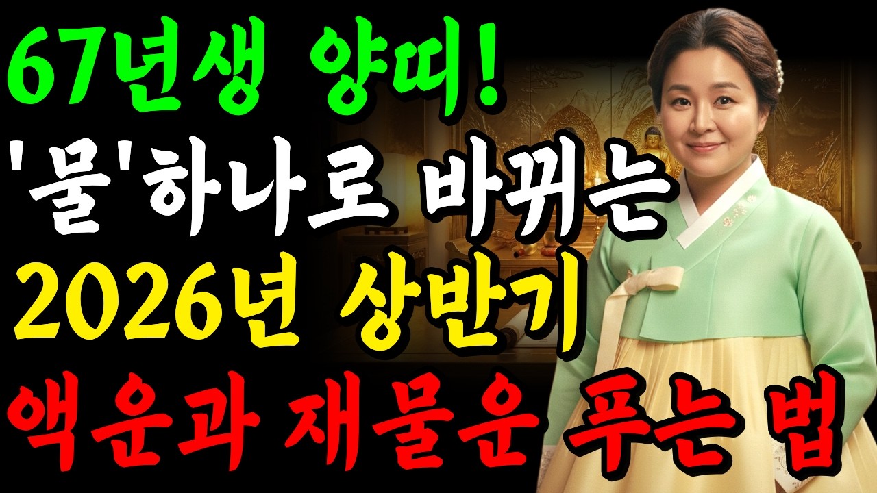 ⭐2026년 67년 정미생 양띠 신년운세⭐