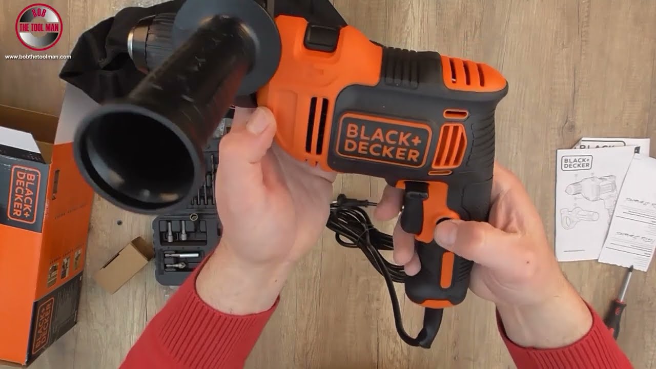 Unboxing Black & Decker BEH710SA32 Hammer Drill 710W +32 Accessories in Soft Bag - Bob The Tool Man