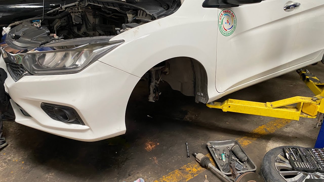 Honda City thay dây đai hộp số - garage Cường Nguyễn