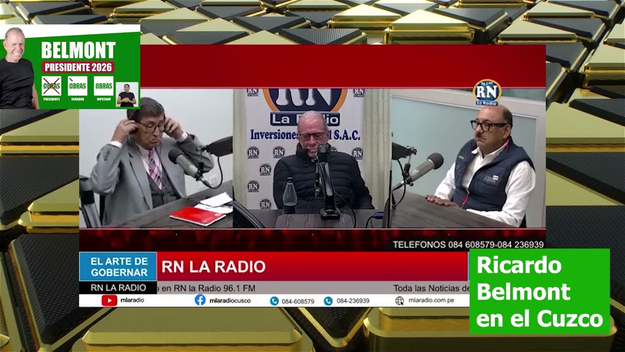 RICARDO BELMONT EN EL CUZCO EN DIFERENTES MEDIOS DE COMUNICACIÓN