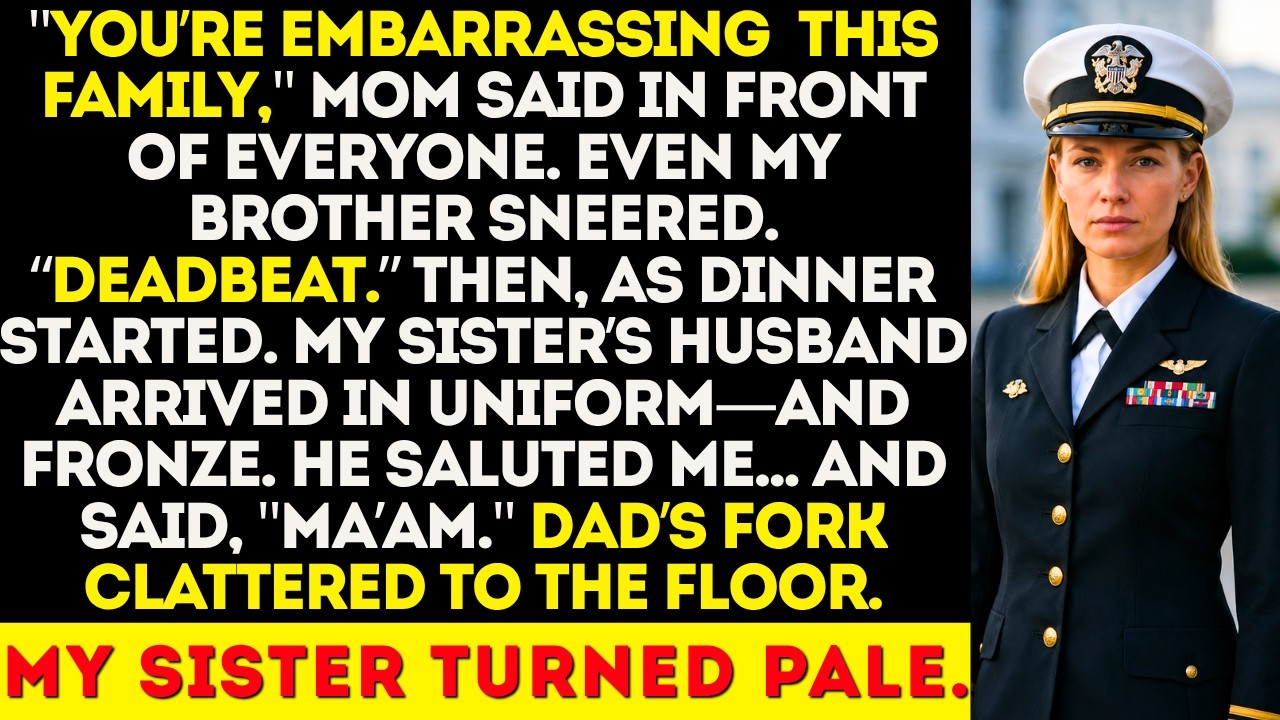 Family Called Me a Deadbeat—Then My Sister's Husband, a Highly Decorated Navy Officer, Saluted Me