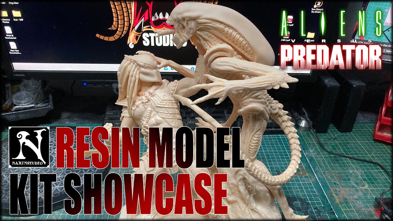Aliens vs. Predator Concept Diorama - Showcase & Review - Resin Model Kit - By: Narin Studio