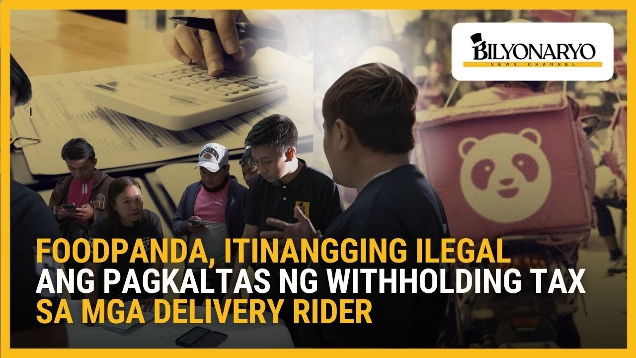 Foodpanda, itinangging ilegal ang pagkaltas ng withholding tax sa mga delivery rider | Agenda