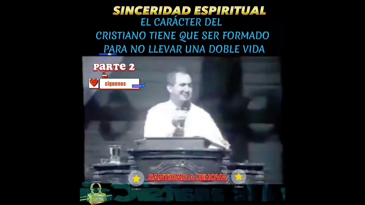 el carácter del cristiano tiene que ser formado para no llevar una doble vida.