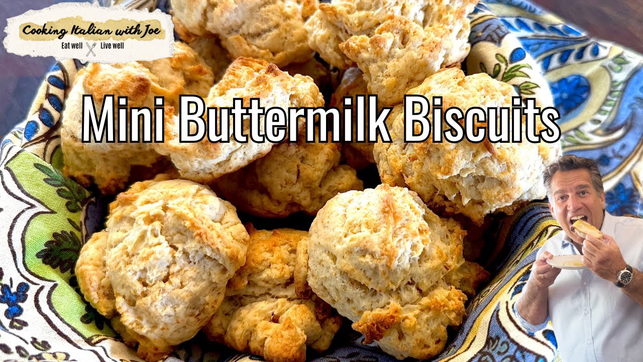 Вкусный рецепт мини-печенья на пахте. Готовим по-итальянски с Джо.